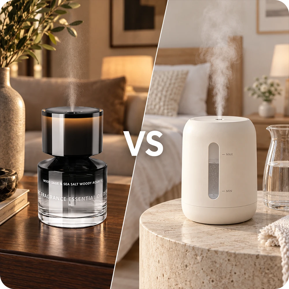 Waterless Diffuser vs. Ultrasonic Diffuser